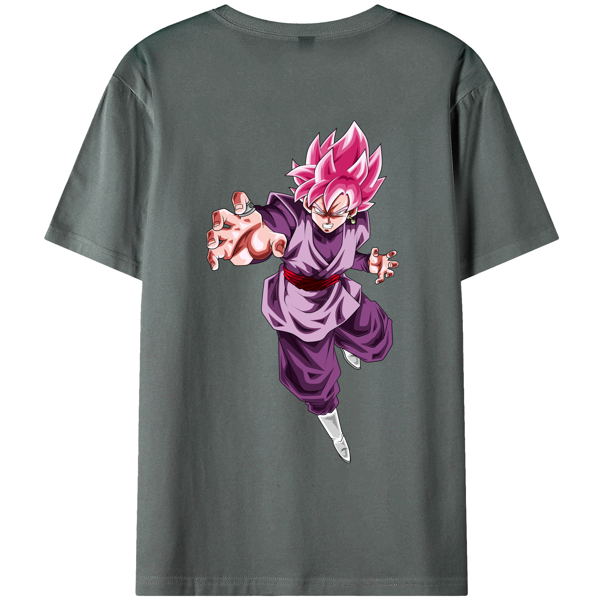（画像用） ドラゴンボール ベジット DRAGON BALL Vegetto 綿100％ メンズ半袖Tシャツ（バックプリント） 通気性